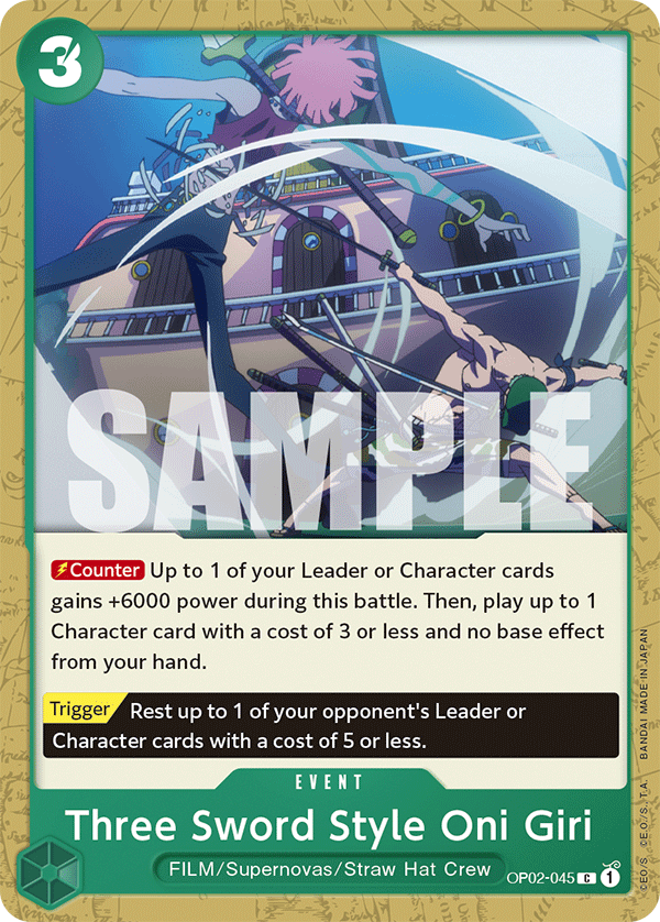 Three Sword Style Oni Giri (Alternate Art)