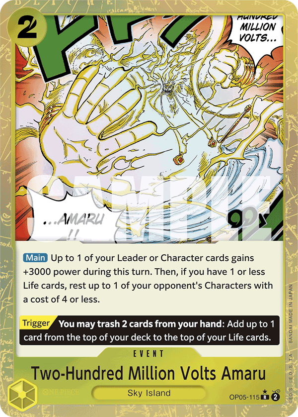 Two-Hundred Million Volts Amaru (Alternate Art 3)