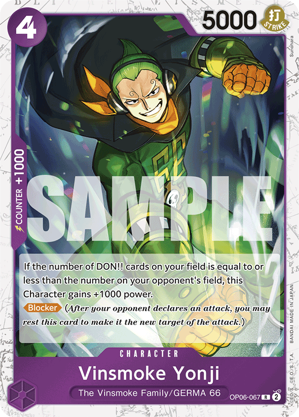 Vinsmoke Yonji (Alternate Art 2)